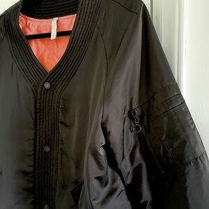 Zara Man Black/Orange Satin Bomber